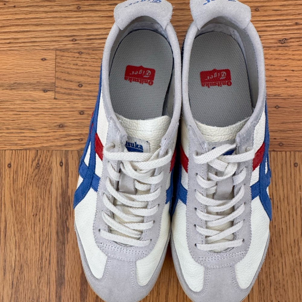 Onitsuka Tiger Mexico 66 Sneakers Cream Blue Red EU 38 US 5.5